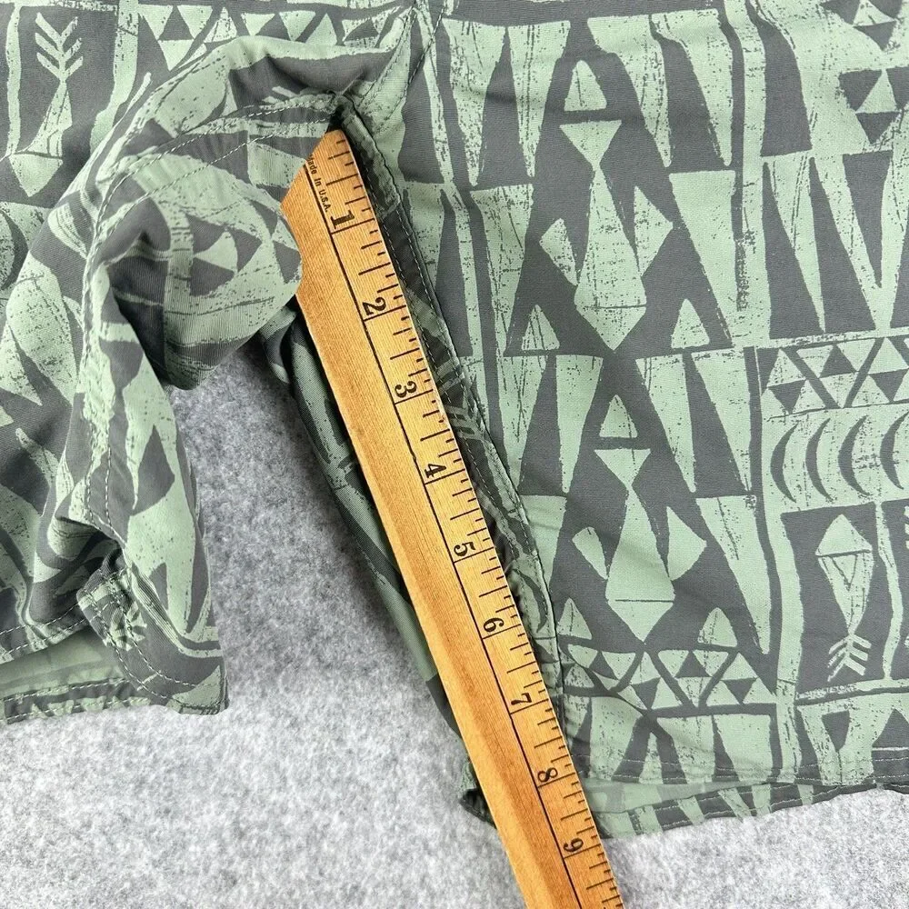 Patagonia Wayfarer Board Shorts Mens 32 Atzec Geometric Swim Trunks Beach Surf